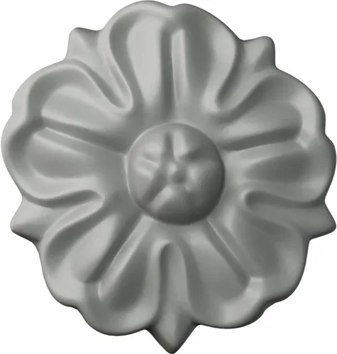 Ekena Millwork ROS02X02NA Roseta redonda Nadia, 2 1/2"OD x 1/2"P, imprimado