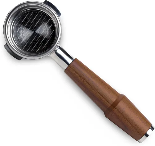 Miniatura 9 de 58mm Portafiltro sin fondo para cabeza de grupo E61 Portafiltro desnudo de grado profesional de barista Compatible con Rocket, Lelit, Ascaso