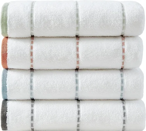 Miniatura 2 de Tommy Bahama - Toallas de baño, suaves y altamente absorbentes, esenciales para el baño, certificado Oeko-Tex (Ridley azul sólido, 3 piezas)