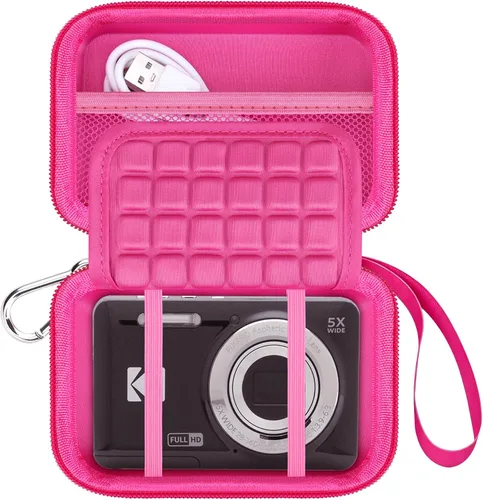Miniatura 11 de Lacdo Funda para cámara KODAK PIXPRO FZ55 / FZ45 / FZ53 / FZ43 16MP Vlogging bolsa de almacenamiento para cámara de almacenamiento, bolsa de malla