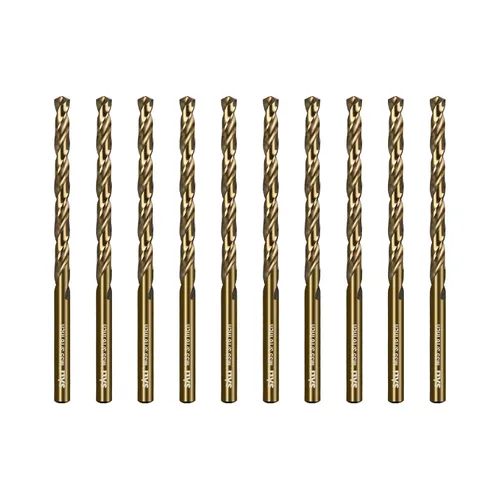 Miniatura 14 de SALI Juego de Brocas de Cobalto, 10 Piezas de 1/4" M35 de Acero de Alta Velocidad Longitud Jobber Kit de Brocas para Metal Endurecido, Acero