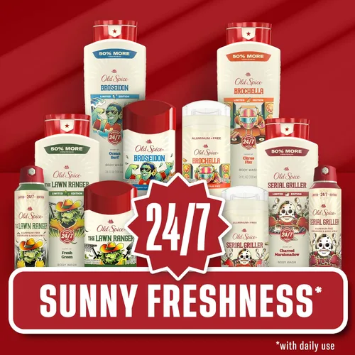 Miniatura 10 de Old Spice Desodorante antitranspirante Dry Feel para hombres, Summerdudes, protección 24/7 contra el sudor y el olor, frescura soleada 24/7 y aroma
