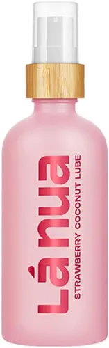 La Nua Lubricante comestible a base de agua de coco y fresa, ingredientes limpios, eficaces, delicioso, duradero, seguro para juguetes, no pegajoso