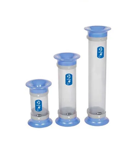 Miniatura 3 de C-Thru - Tubo de reciclaje de batería 10Q (azul) Tubo compacto de recolección de batería transparente estándar/reciclar calcomanías en todo Estados