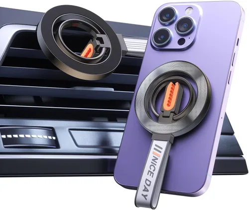 Miniatura 10 de Soporte de teléfono para automóvil, diseño de salida de aire, adecuado para todos los modelos de vehículos, soporte de teléfono con ventosa