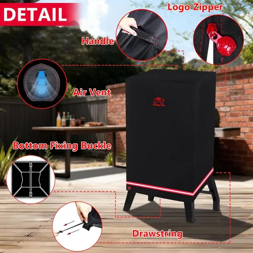 Miniatura 5 de Cubierta para ahumador Turtle Life para Masterbuilt 710 WiFi Digital Electric Smoker Pit Boss 2-3 Series Gas Vertical Smoker, cubierta impermeable