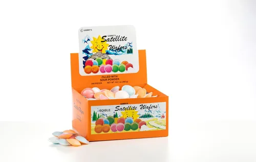 Miniatura 4 de Gerrit's Satellite Wafers - 240 piezas - Relleno de polvo agrio - 10.5oz