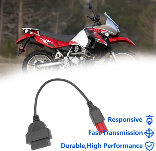 Miniatura 7 de Cable adaptador OBD2 de 6 pines, compatible con Guzzi Suzuki, Yamaha, Davidson, Piaggio, Vespa, motocicleta, OBD, cable adaptador de escáner