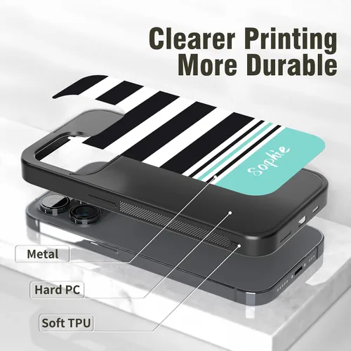 Miniatura 2 de Fundas de teléfono con nombre personalizado para iPhone 6/7/8/Plus/X/Xs/Xr/11/12/13/14/15/16/mini/Pro/Max para Samsung Galaxy Nombre personalizado-7