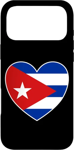Miniatura 22 de iPhone 13 Pro Max I Heart Cuba - Divertida funda con bandera cubana
