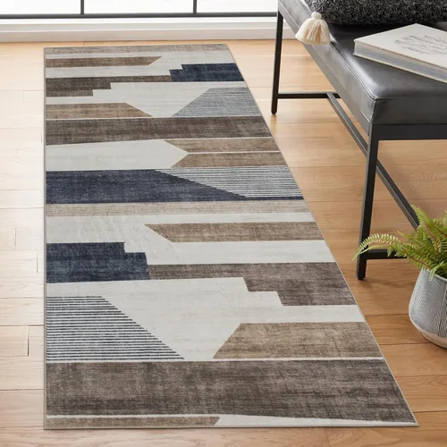 Miniatura 38 de ReaLife Rugs Alfombra Pasillo Lavable a Máquina - Sala de Estar Dormitorio Baño Cocina Entrada Oficina - Acolchada Pelo Bajo Resistente a Manchas