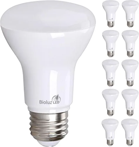 Miniatura 9 de Bioluz LED Bombillas BR20 de 2700 K, bombillas LED blancas cálidas brillantes de 6 W = 50 W, repuesto 90 CRI 540 lúmenes para interiores