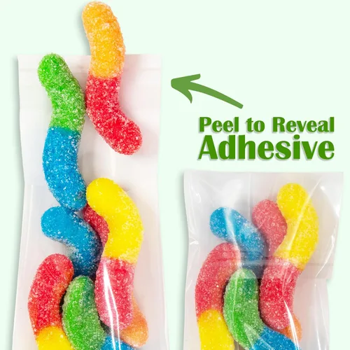 Miniatura 5 de 888 Display USA- Bolsas de celofán resellables transparentes de 2 x 3 pulgadas para golosinas, panadería, velas, jabón, galletas con sello adhesivo