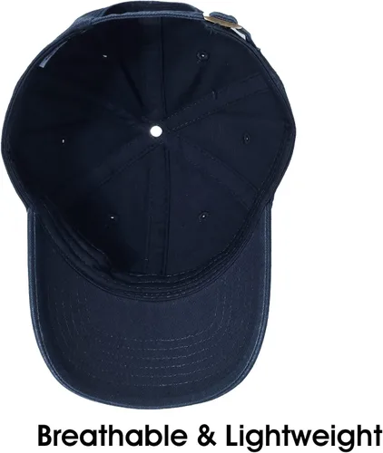 Miniatura 4 de Crazy Era Gorra de béisbol unisex de algodón liso en blanco para papá, ajustable, estilo vintage
