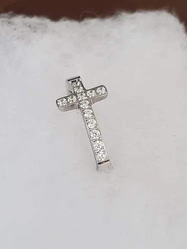 Miniatura 4 de Anillo True Love Waits de lado de pureza cruzada, ceremonia de castidad cristiana, acero inoxidable