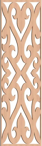 Miniatura 15 de Keene Paneles de pared decorativos de madera con calado, 9 3/8 pulgadas de ancho x 24 3/8 pulgadas de alto x 1/4 de alto, roble rojo rojo (Red Oak)
