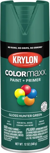 Miniatura 47 de Krylon K05599007 COLORmaxx Pintura en aerosol y base para uso en interiores y exteriores, color gris brillante para maquinaria, 12 onzas