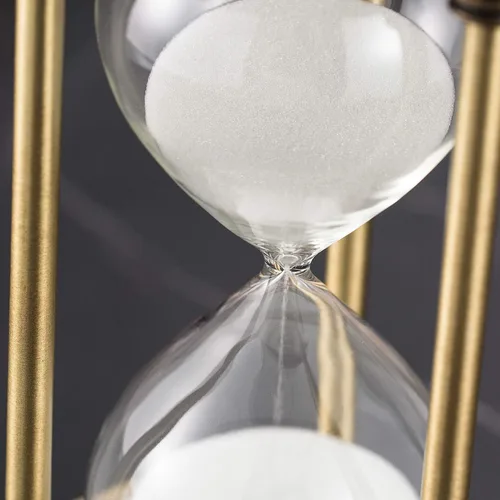 Miniatura 5 de SuLiao - Reloj de arena de latón metálico con temporizador de 5, 15, 30 y 60 minutos para decoración de oficina