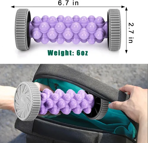 Miniatura 6 de ZanLLW Rodillo de pie para alivio de la fascitis plantar, masajeador manual de pies de tejido profundo para circulación y alivio del dolor, terapia