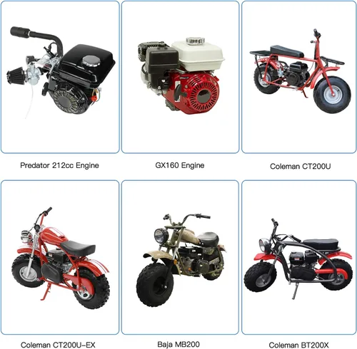 Miniatura 5 de YOXUFA Carburador 212cc VM22 Kit de Silenciador de Escape Etapa 2 de Reemplazo para Motor Predator 224cc 196cc 200cc 6.5hp Coleman CT200U BT200X