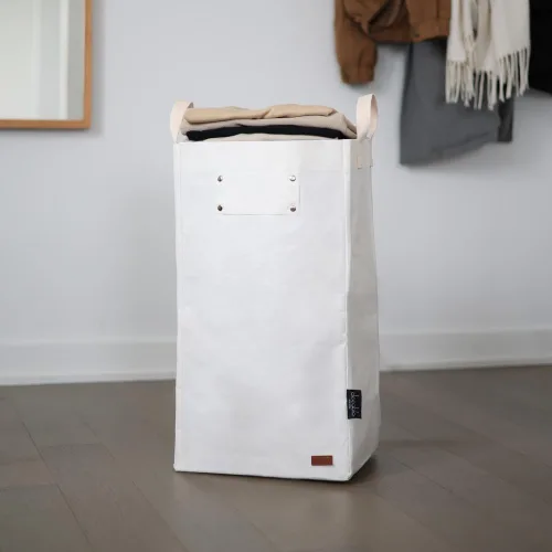Miniatura 7 de Deeablo New York - Papelera de reciclaje de interiores reutilizable sostenible para cocina, papelera de reciclaje multiusos, contenedores de Blanco