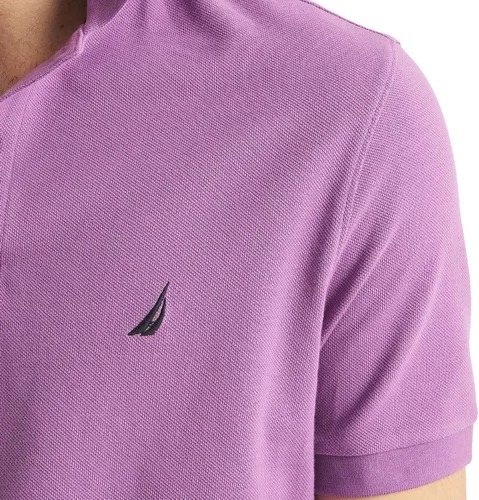Miniatura 9 de Nautica playera polo clásica de mangas cortas, color sólido, para hombre