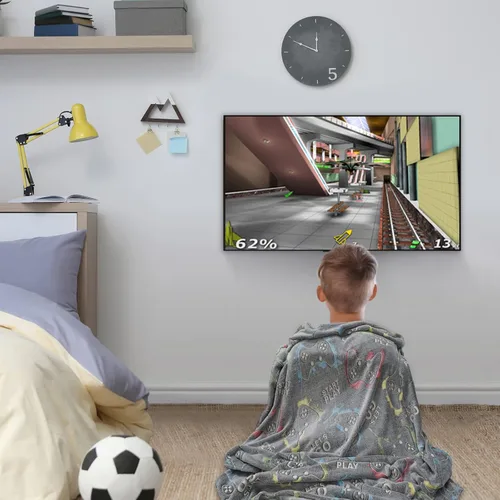 Miniatura 4 de Jekeno Manta para Juegos que Brilla en la Oscuridad, Manta de Tiro de Controlador de Videojuegos para Gamers, Juguetes de Regalo para Niños