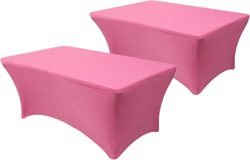 Miniatura 21 de YOUR CHAIR COVERS - Paquete de 2 manteles de mesa elásticos de elastano para mesas rectangulares de 6 pies, 72 pulgadas de largo x 30 pulgadas