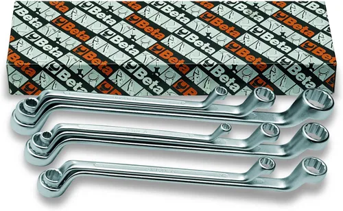 Miniatura 5 de Beta Llave métrica de extremo doble de 0.315 x 0.354 in, 12 puntos de compensación profunda de caja de la serie 90