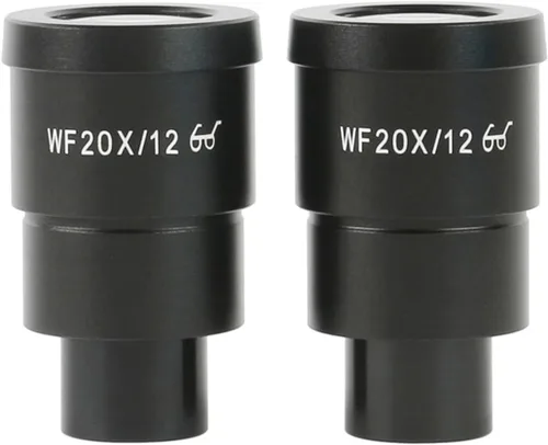 Miniatura 4 de Kit de accesorios para microscopio, 2 unids/par WF20X 25X, lente de 1.181 in de diámetro, accesorios de microscopio para zoom binocular, microscopio
