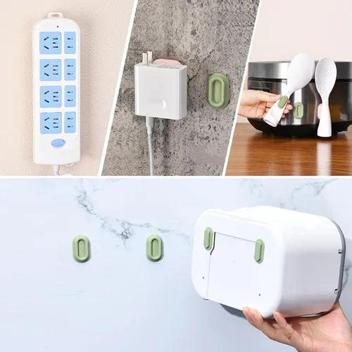Miniatura 5 de XYOFUN Soporte magnético para control remoto de pared, 4 unidades, organizador autoadhesivo sin taladros para aire acondicionado y controles remotos