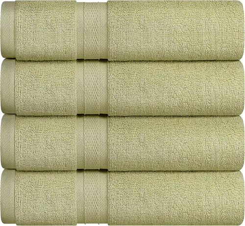Miniatura 13 de Towel and Linen - Juego de toallas Mart color borgoña, 2 toallas de baño, 2 toallas de mano y 4 paños de 2 capas de baja torsión de 600 GSM, hilado