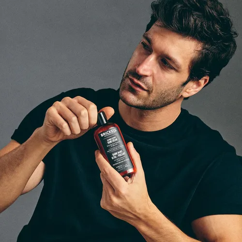 Miniatura 4 de Brickell Loción de manos máxima fuerza para hombres, loción de manos natural y orgánica de rápida absorción con vitamina E, manteca de karité