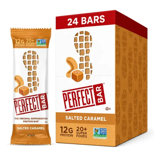 Miniatura 26 de Perfect Bar - Barra de proteínas con crujiente de frutas, frutos rojos mixtos y mantequilla de nueces, snack de proteínas, sin gluten, sin soya, sin
