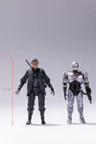 Miniatura 2 de Hiya Toys Robocop 3: Robocop vs Otomo PX Edition 1:18 Escala exquisita mini figura de acción de dos unidades, multicolor