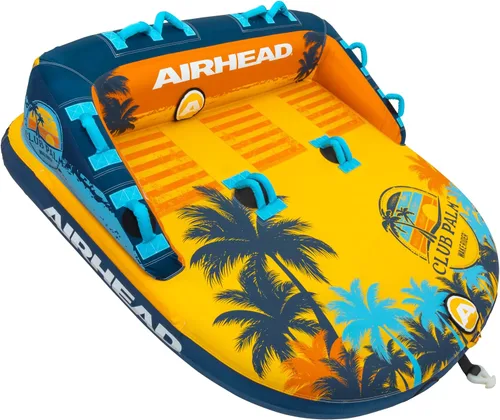 Miniatura 9 de Airhead Mable Towable Tube for Boating, 1-4 Rider Inflatable Boat Tube for Water Tubing, Heavy Duty Full Nylon Cover, EVA Foam Pads, Dual Tow Point