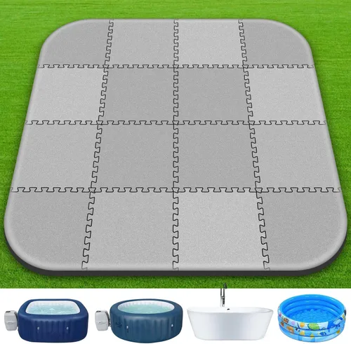 Alfombrilla Extra Gruesa de 1/2 Pulgada de 85 Pulgadas para Bañera de Hidromasaje para Accesorios de Bañera de Hidromasaje Inflable, Almohadilla
