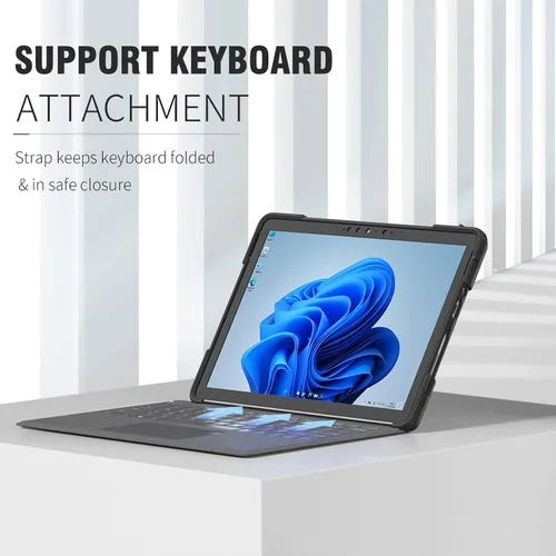 Miniatura 3 de Junfire Funda para Microsoft Surface Go 4 2023/Surface Go 3/Surface Go 2, a prueba de golpes, Surface Go de 10.5 pulgadas, correa de mano/soporte
