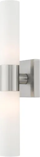 Miniatura 6 de Livex Lighting 10102-05 Aero - Luz de baño con 2 luces, cromada, 4.5" x 18