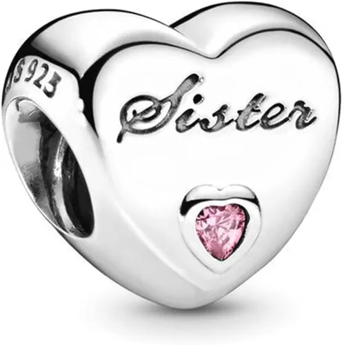 Miniatura 2 de Fit Pandora Pulsera Mujer NietaAbuelaHijaMamáHermanaPapáCorazón Amor Plata Charms