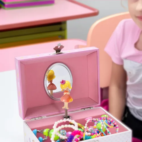 Miniatura 4 de Jewelkeeper Joyero para niñas Joyero para niñas Joyero para niñas de 6 a 8 años Joyero musical de princesa rubia, The Beautiful Dreamer Tune