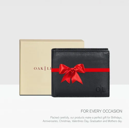 Miniatura 44 de Carteras RFID delgadas para hombres - Cartera de bolsillo frontal de piel genuina