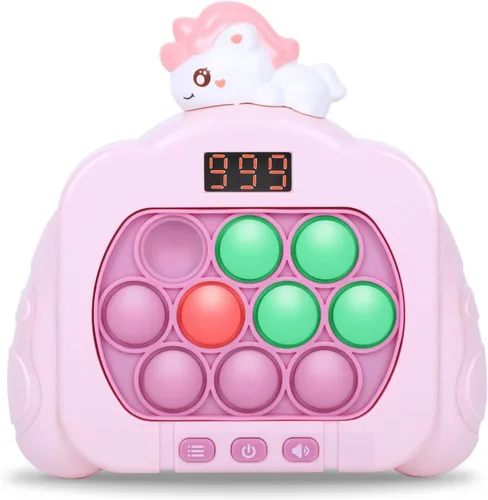 Miniatura 9 de Juguetes Fidget Pop de Empuje Rápido para Niños y Adultos, 12 Modos de Juego Mejorados con Luces, Juguete de Mano de Burbujas de Empuje Rápido