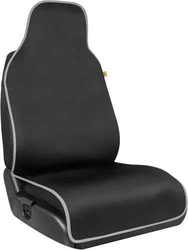 Miniatura 12 de CAT® Funda impermeable para asiento de automóvil para asientos delanteros, 1 pieza con ribete beige, funda de asiento de neopreno duradera