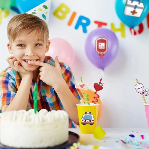 Miniatura 6 de 24 suministros para fiestas temáticas médicas, decoraciones de la semana de enfermeras, decoraciones de fiesta de graduación de la escuela