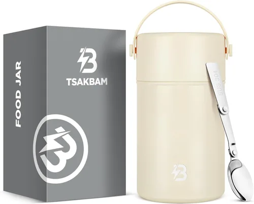 Miniatura 14 de Termo para comida caliente, frasco térmico para sopa de almuerzo de 29 onzas, recipiente aislado de boca ancha para comida caliente con cuchara