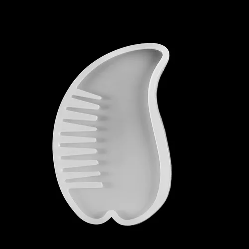 Miniatura 12 de Molde de peine de resina UV transparente de silicona para joyería, molde de resina artesanal, epoxi, manualidades, suministros de fabricación de 1