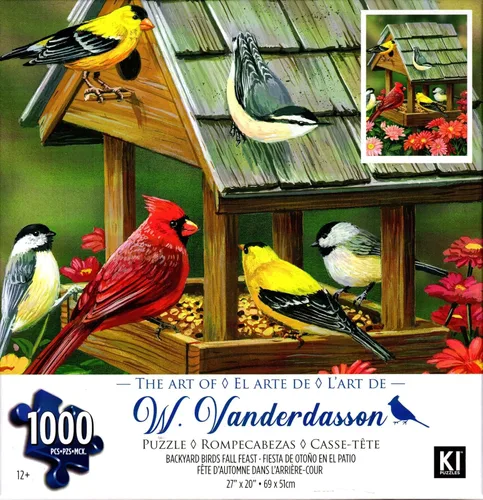 Miniatura 2 de Backyard Birds Fall Feast - Rompecabezas de 1000 piezas