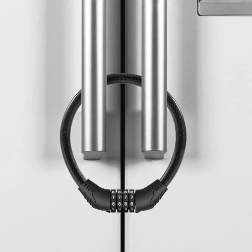 Rofio Cerradura para refrigerador, cerradura de nevera mejorada de 4 dígitos para refrigeradores de puertas francesas, cerraduras de gabinete, fácil