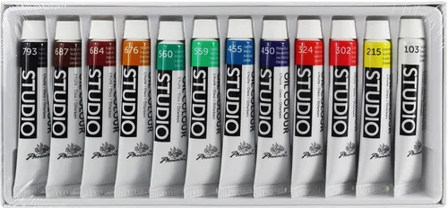 Miniatura 4 de AUREUO - Juego de pintura al óleo, tubos de 12 x 0.4 fl oz/0.4 onzas líquidas, pinturas a base de aceite no tóxicas para pintura en lienzo